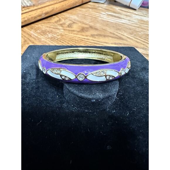 Sequin Nordstrom Multicolor Gold Tone Statement Enamel Bangle Bracelet # 201 - Picture 1 of 3